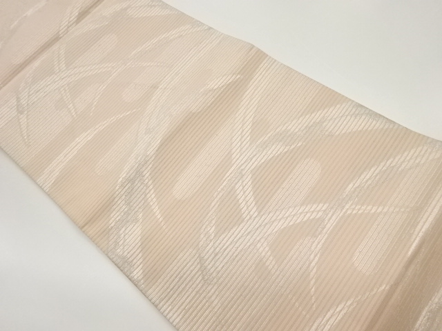 JAPANESE FUKURO OBI FOR SUMMER / WOVEN EGASUMI PATTERN